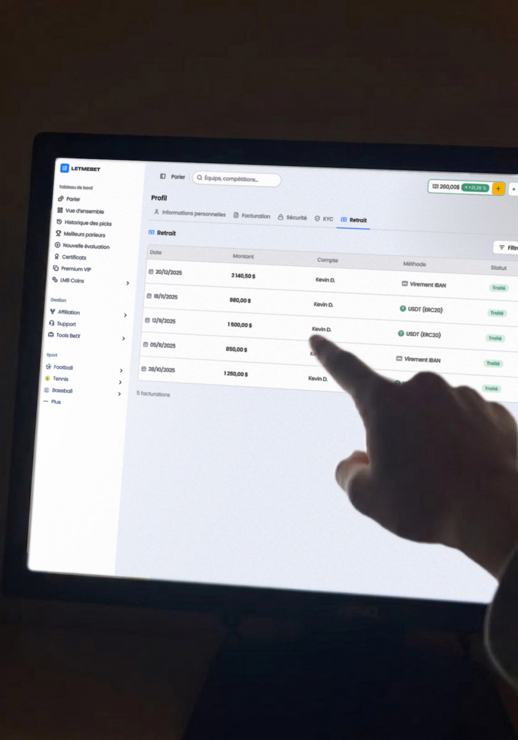 Preuve de paris de Kevin D.